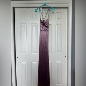 Windsor Purple Slip Dress Spaghetti Strap Backless